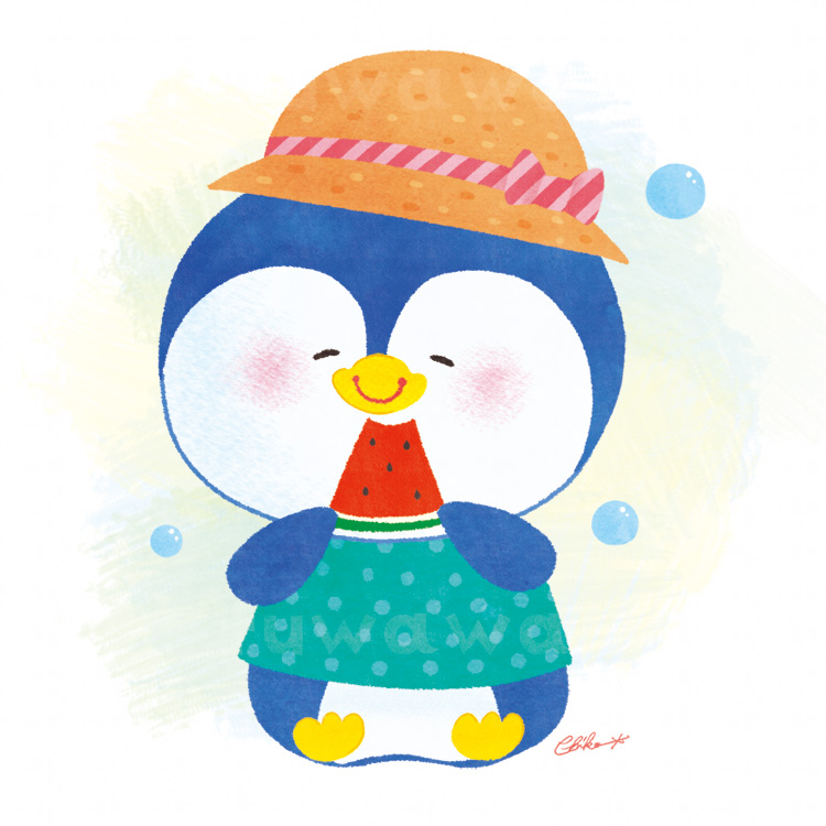 壁面イラストなどに ペンギンのイラスト2 ちこ Fuwawa